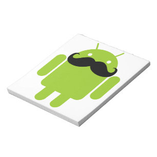 Bloco De Notas Android Robot Mustache