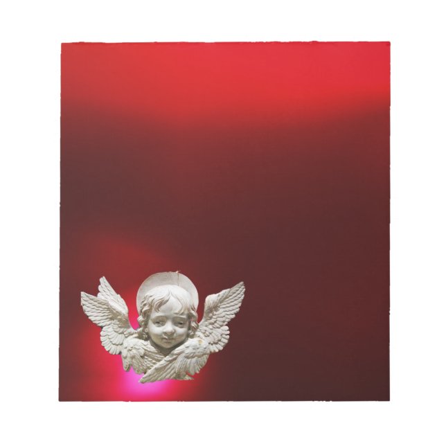 Bloco De Notas ANGEL DE RENASCIMENTO DA FLORENTINA, vermelho (Frente)