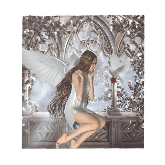 Bloco De Notas Angel e sua pomba (Frente)