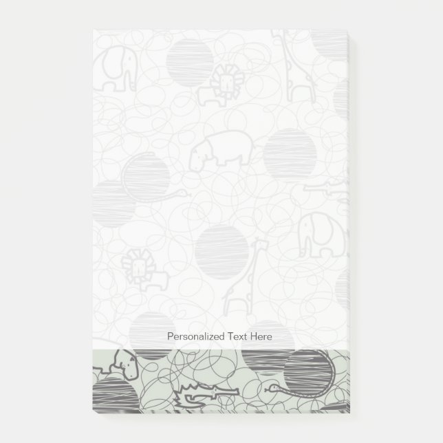 Bloco De Notas animais 1 do safari (Frente)