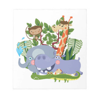 Bloco De Notas Animais bonitos do safari