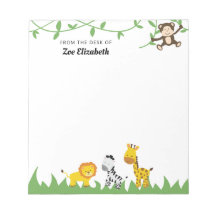 Animais da Selva Safari Cute da Escrivaninha do Co