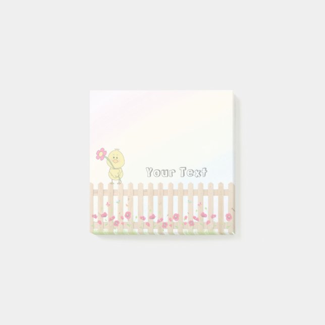 Bloco De Notas Animais de Fazenda Fofos Escola Arco-íris (Frente)