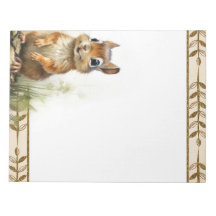 Animais De Floresta De Chipmunk Cujo Notepad Era C