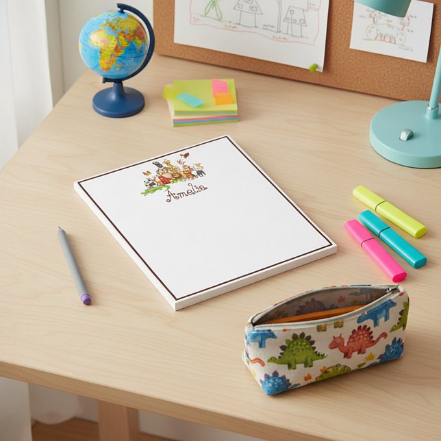 Bloco De Notas Animais personalizados para crianças (Criador carregado)