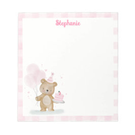 Bloco De Notas Aniversário Beary Doce