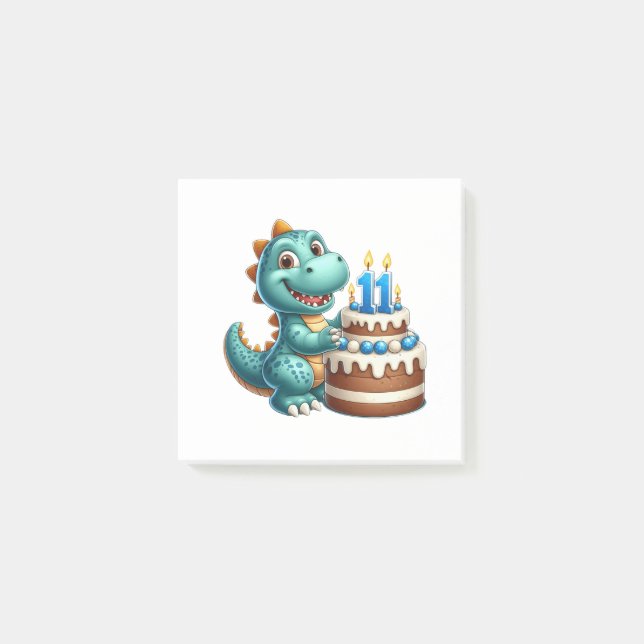 Bloco De Notas Aniversário de 11 anos do Dino (Frente)