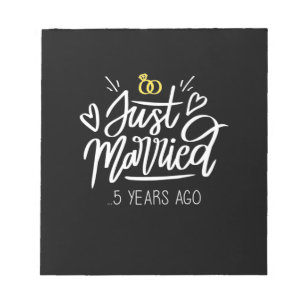 Bloco De Notas Aniversário de Casamento de 5
