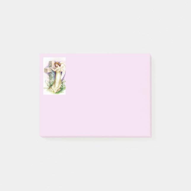 Bloco De Notas Anjo Bonito e Cruz (Frente)