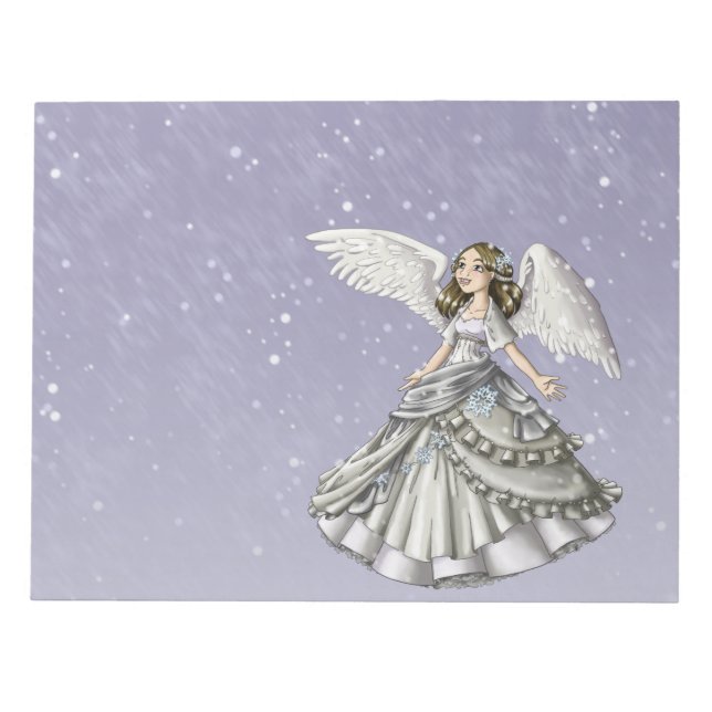Bloco De Notas Anjo da neve (Frente)