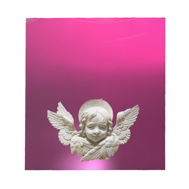 Bloco De Notas ANJO DE NAÍSCIE DA FLORENTINA,Rosa,Fúcsia,Roxo (Frente)