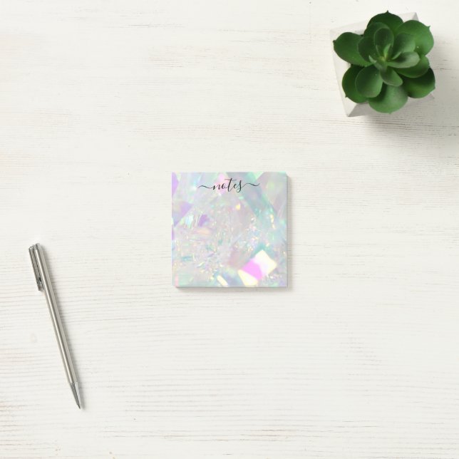 Bloco De Notas Anjo Iridescente Tinsel Modern Glam Pad (Escritótio)