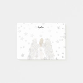 Bloco De Notas Anjo Pintado e Estrelas - Notas de Posto