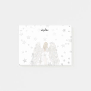 Bloco De Notas Anjo Pintado e Estrelas - Notas de Posto