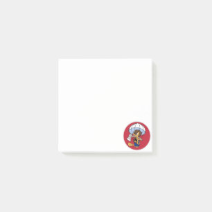 Bloco De Notas Anotações do Sticky na Greve do Diabo