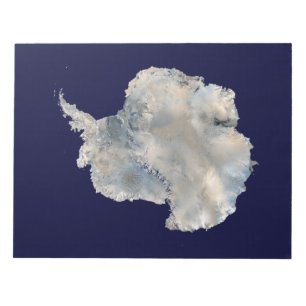 Bloco De Notas Antártica (Imagem Azul Marble da NASA)