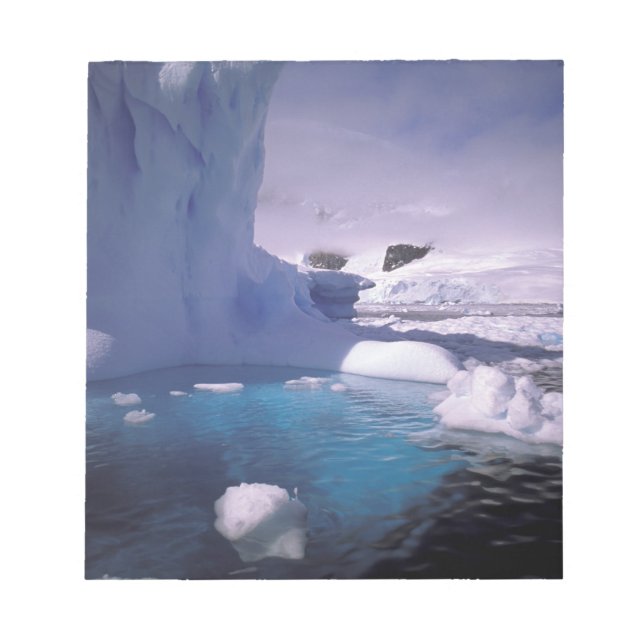 Bloco De Notas Antártida. Paisagens de gelo antárticas 2 (Frente)