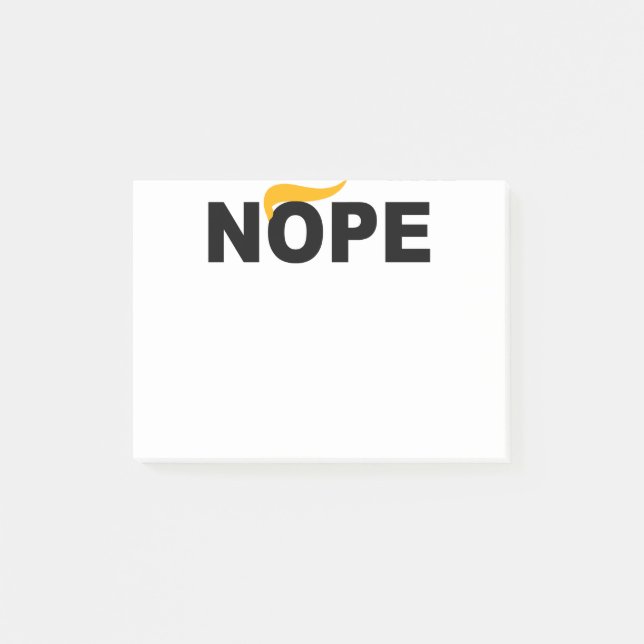 BLOCO DE NOTAS ANTI-TRUMP NOPE (Frente)