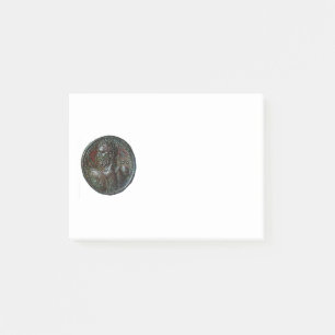 BLOCO DE NOTAS ANTIQUE ROMAN BRONZE MEDALLION