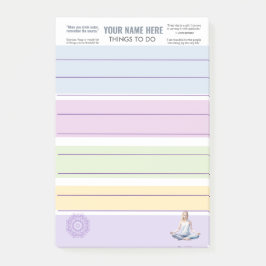 Bloco De Notas AntiStress Serene Meditation Yoga Chakras relax
