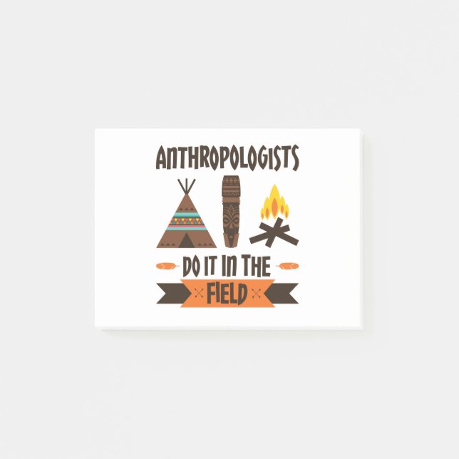 Bloco De Notas Antropólogos Fazem Isso Na Antropologia De Campo (Frente)