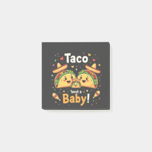 Bloco De Notas Anúncio de gravidez do bebê Taco Bout