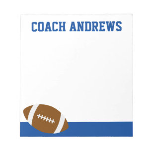 Bloco De Notas Any Colors Football Personalized Notepad