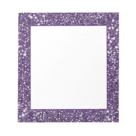 Bloco De Notas Aparência de Textura de Brilho Roxo Falso