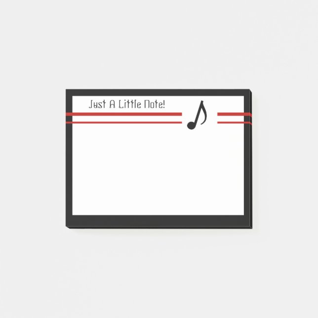 Bloco De Notas Apenas Um Pequeno Nota (Frente)