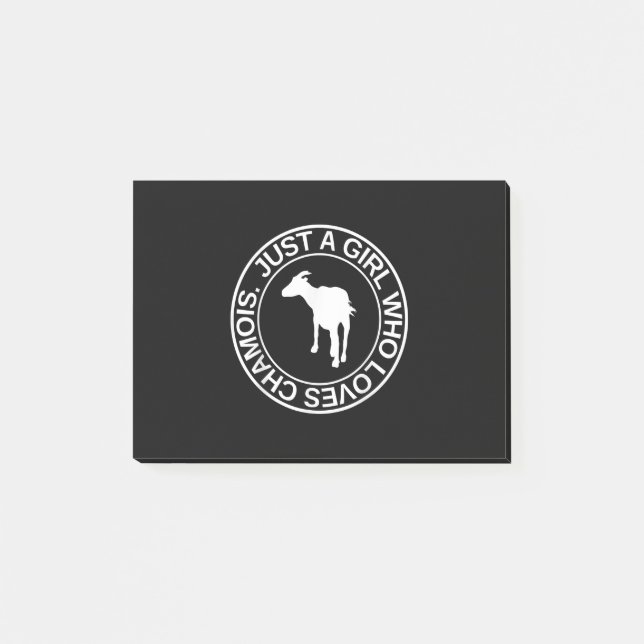 Bloco De Notas Apenas Uma Menina Que Ama Chamois Presente Para As (Frente)