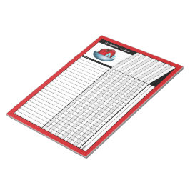 Bloco de notas Apple A+ Red Teachers