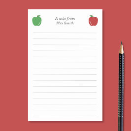 Bloco De Notas Apple e Linhas de Professores