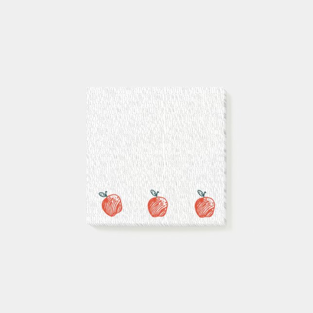 Bloco De Notas Apple Pi numera notas de post-it (Frente)