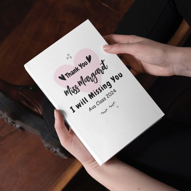 Bloco De Notas Apreciação de Professores Agradeço ao Costume Esco (Criador carregado)