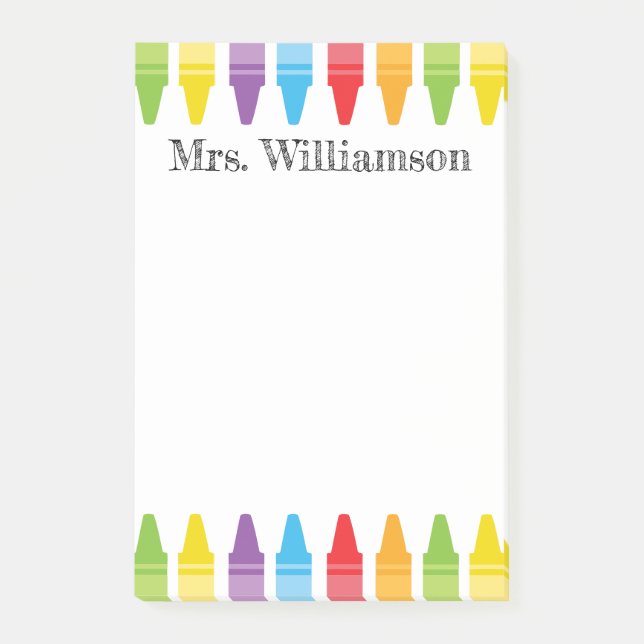 Bloco De Notas Apreciação Personalizada do Arco-Íris dos Professo (Frente)