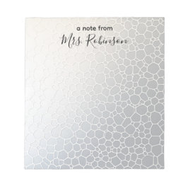 Bloco De Notas Apreciação Personalizável de Professores Gradiente