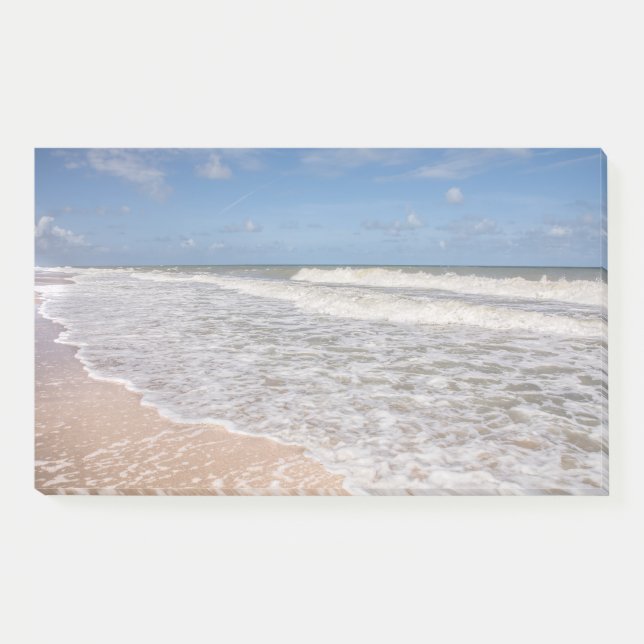 Bloco De Notas Aprecie a vista da praia tropical (Frente)