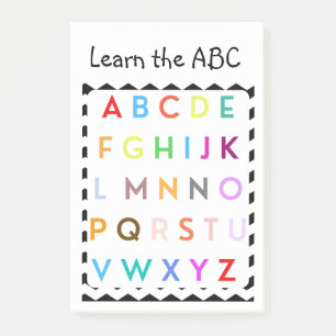 Bloco De Notas aprenda a ABC