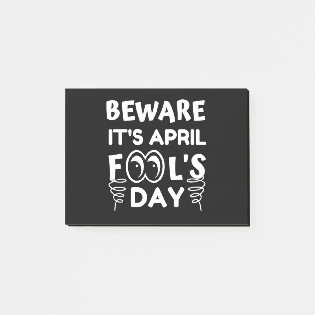 Bloco De Notas April Fool's Day Engraçado (Frente)