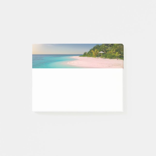 Bloco De Notas Aquamarine Ocean Tropical Beach Scenic (Frente)