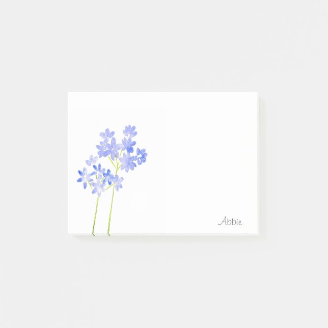 Bloco De Notas Aquarela Agapanthus (Frente)
