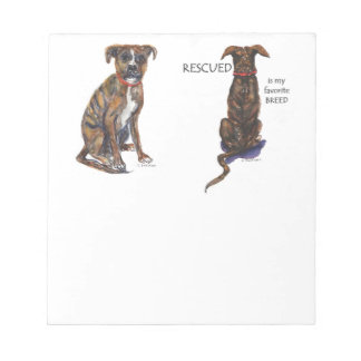 Bloco De Notas aquarela do filhote resgatado