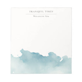 Bloco De Notas Aquarela Moderno Minimalista Aqua Spa 