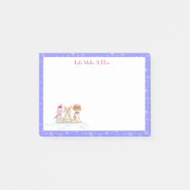 Bloco De Notas Aquarela Três Cachorros Gelados Prontos Para O Nat