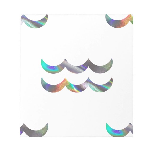 Bloco De Notas Aquário holograma (Frente)
