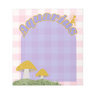 Bloco De Notas Aquarius Cottagecore Whimsof Fairy Mushroom Art