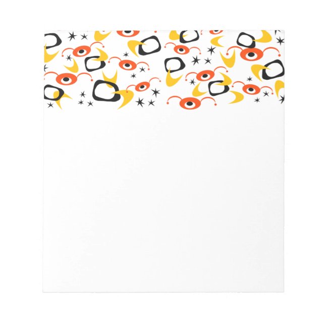 Bloco De Notas Aranhas Atômicas Retro (Frente)