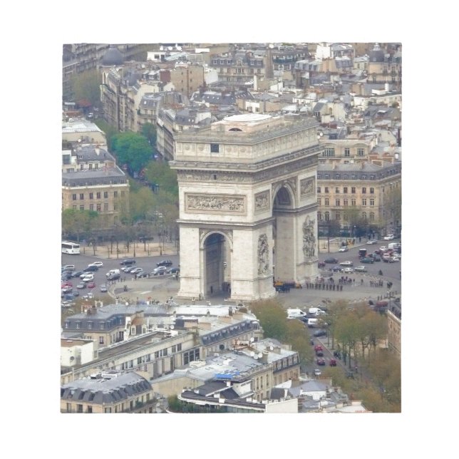 Bloco De Notas Arc de Triomphe Paris França (Frente)