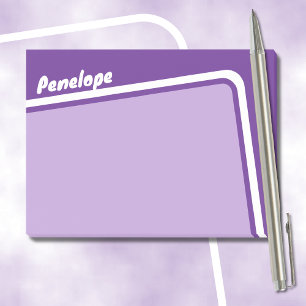 Bloco De Notas Arca Roxo Lavanda Retroativa Personalizada