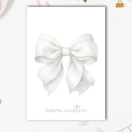 Bloco De Notas Arco Branco Trendy Personalizado Com Monograma De 